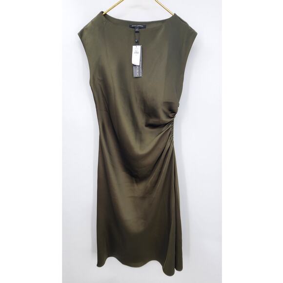 New NWT Banana Republic Olive Green Body Contour Flattering Dress Size - Picture 5 of 13